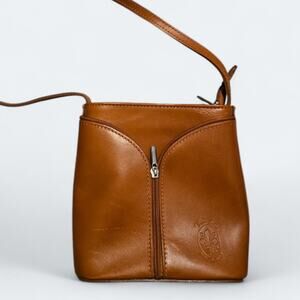 Vera Pelle Italian Leather Crossbody Purse